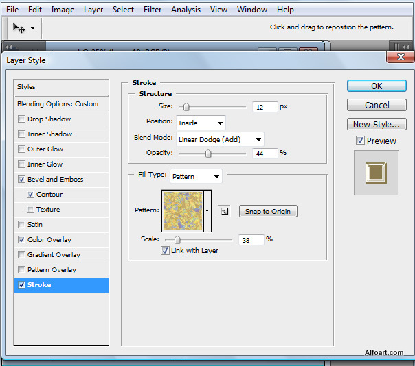 Golden apple tree. Magic scene. Adobe Photoshop Tutorial.